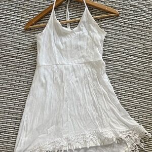 Jella Couture size Small white halter dress